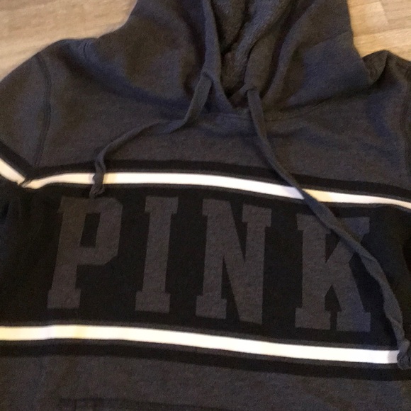 VS Pink Gray Hoodie - Picture 2 of 3